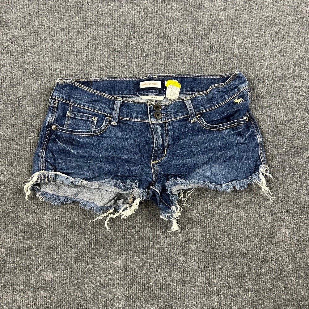 Abercrombie & Fitch Denim Shorts Womens Size 10 Blue Kimberly Knoll Stretch